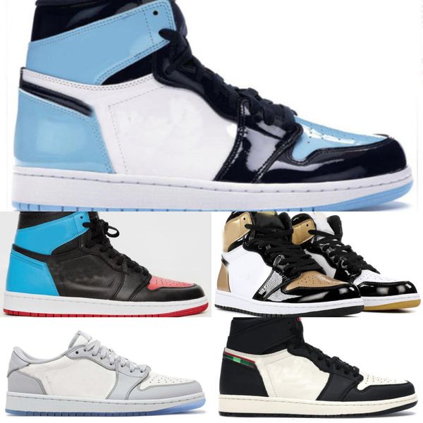 

1 1s jumpman men basketball shoes designer sneakers running shoe sports torch hare game royal pine green court with box 21w9m3x7sr