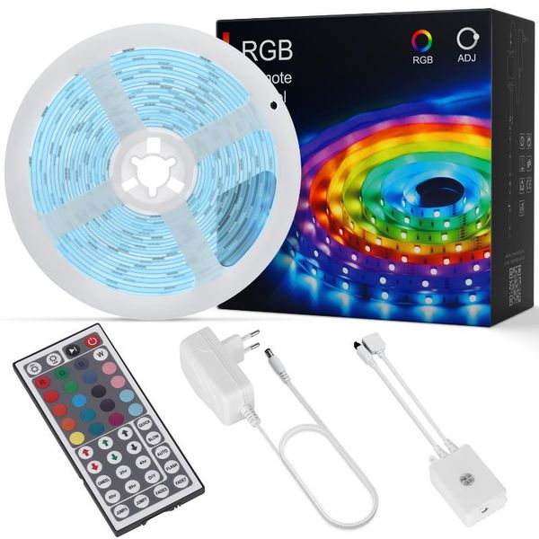 

strips led strip lights kit rgb color changing 16.4 feet flexible smd with 44 keys remote control rope lamp for party decoration