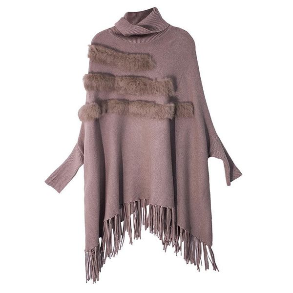 

women's sweaters 2021 knitting unlined upper lazy wind high sweater women cloak loose coat bepullover, White;black