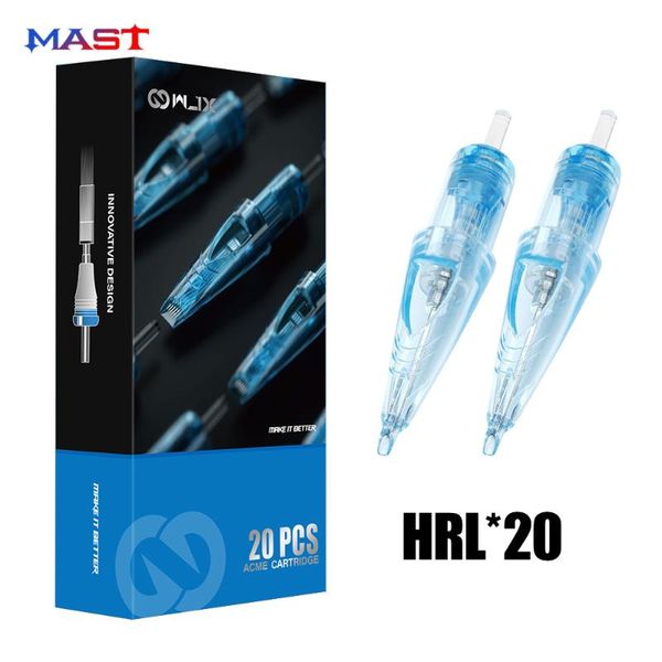 

tattoo needles 20 pcs hollow needle liner 5mm taper 0.35mm 06/07/08/09/10/11hrl sterile cartridge wjx for rotary pen