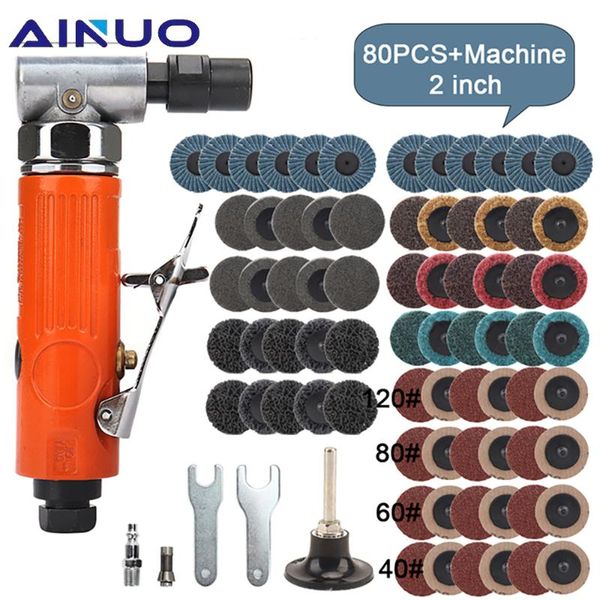 

pneumatic tools 1/4 inch air angle die grinder 90 degree grinding machine polisher tool with spanner wrench set