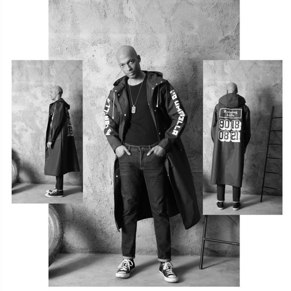 

raincoats black eva fashion waterproof long raincoat women men's outdoor hiking fishing mountaineering thickening