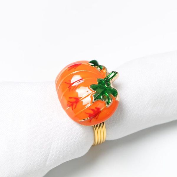 

napkin rings 12pcs/lot fashion wedding ring color pumpkin buckle halloween party towel theme