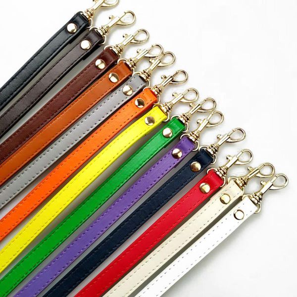

bag parts & accessories 120cm long pu leather shoulder strap handles diy replacement purse handle for handbag belts, Black