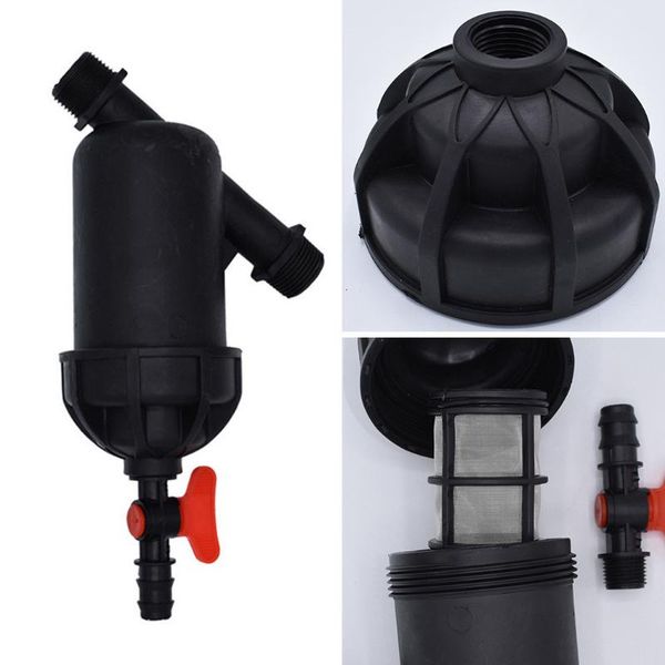 

watering equipments 1in water filter for irrigation mesh screen strainer with flushing valve systems, sprinklers and their accessories