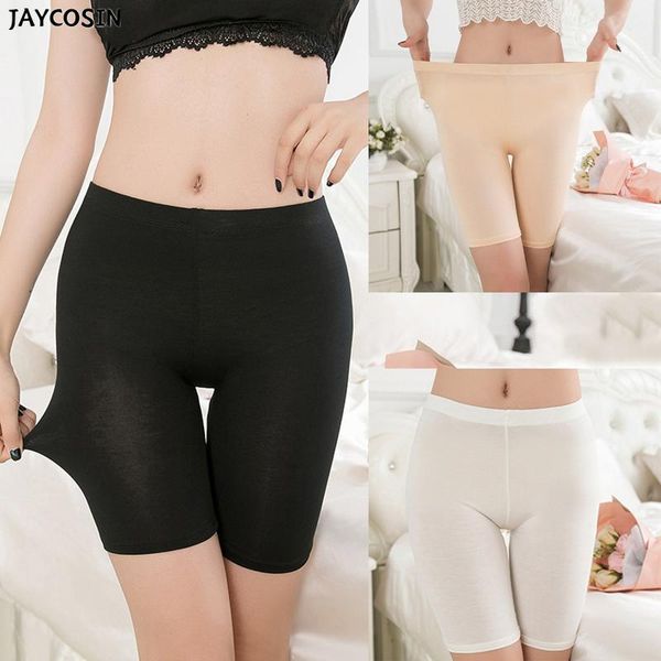 

women's shorts summer anti-lighting 3-point leggings bamboo fiber soft de mujer para frio con sudadera high quality, White;black