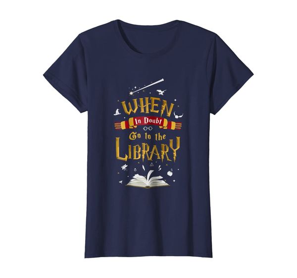 

Womens When In Doubt Go To The Library T-Shirt, Mainly pictures