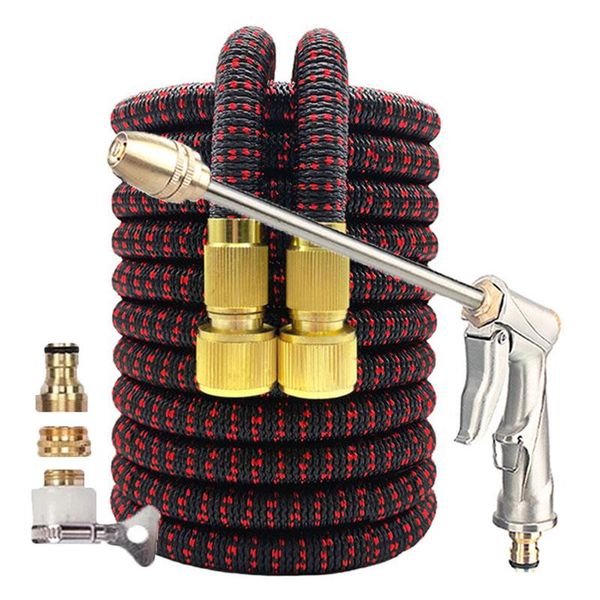 

watering equipments flexible garden hose expandable magic arrosage irrigation garden-tools car washing pipe with water spray gun