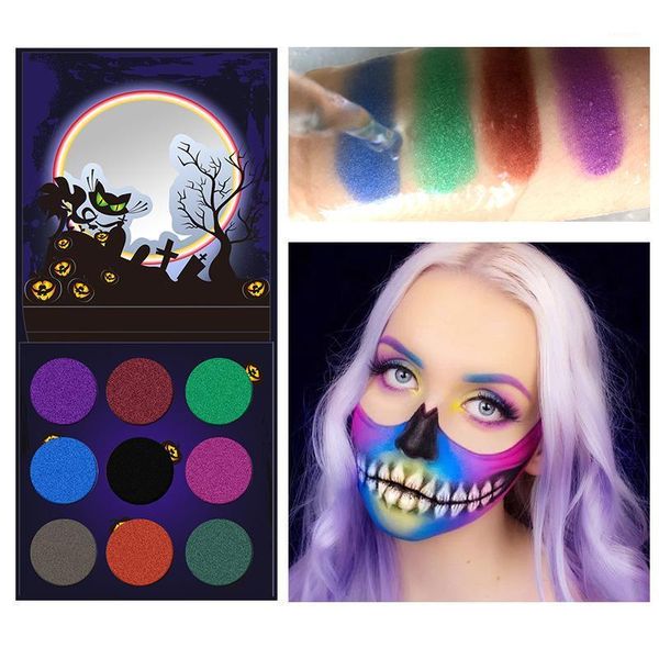 

colors eye shadow palette halloween eyeshadow powder pearlescent matte shimmer shiny lasting makeup tslm11