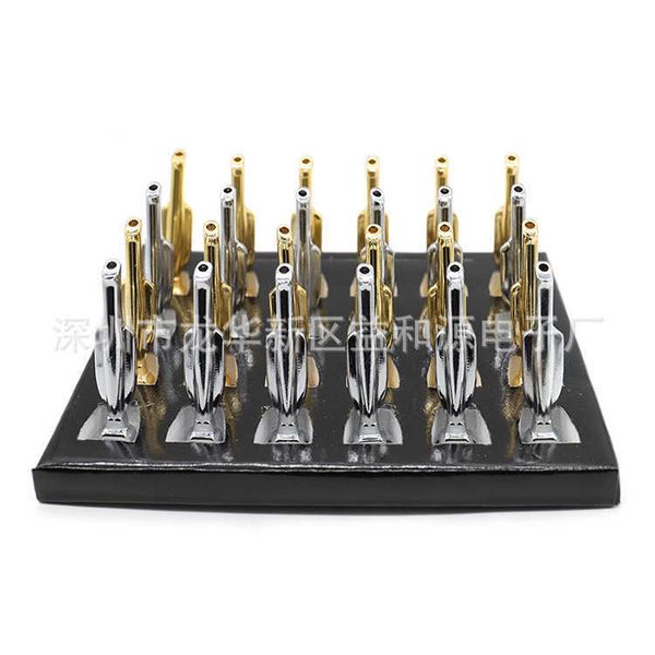 

shenzhen shipping new little golden man trophy multi-purpose portable snuff bottle smoking set