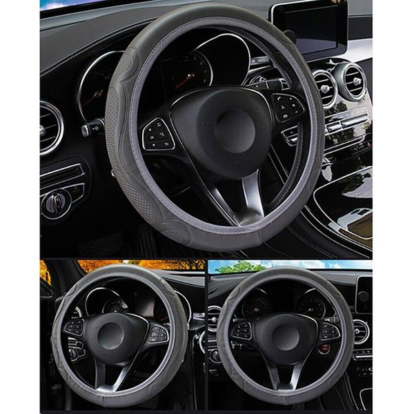 

steering wheel covers leather cover pu universal 100% brand car protection