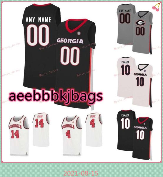 

stitched custom 10 toumani camara 11 jaxon etter jersey tye fagan 15 sahvir wheeler 2 harris georgia bulldogs college men women youth, Black