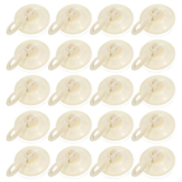 

hooks & rails 20 pcs wall hangers mask lightweight suction (beige)