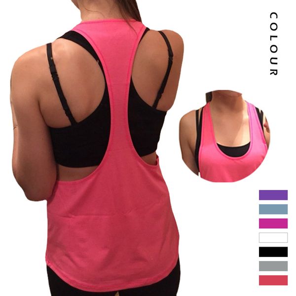 

camisoles fashion vest quick drying sports , running training fitness women's loose yoga, Black;white