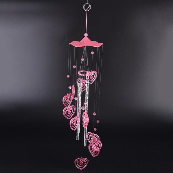 

decorative objects & figurines 1pc diy lover valetines gifts plastic dophin wind chime bell garden living decor ornament home
