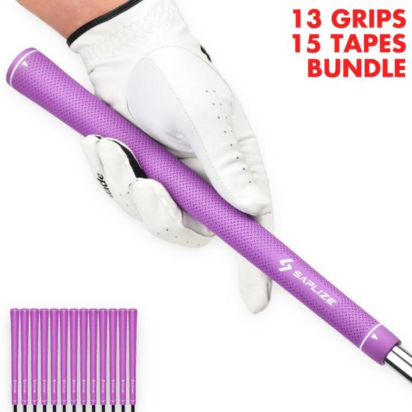 

club grips saplize cc02 golf (13 + 15 tapes bundle), 2021 design, rubber , standard size