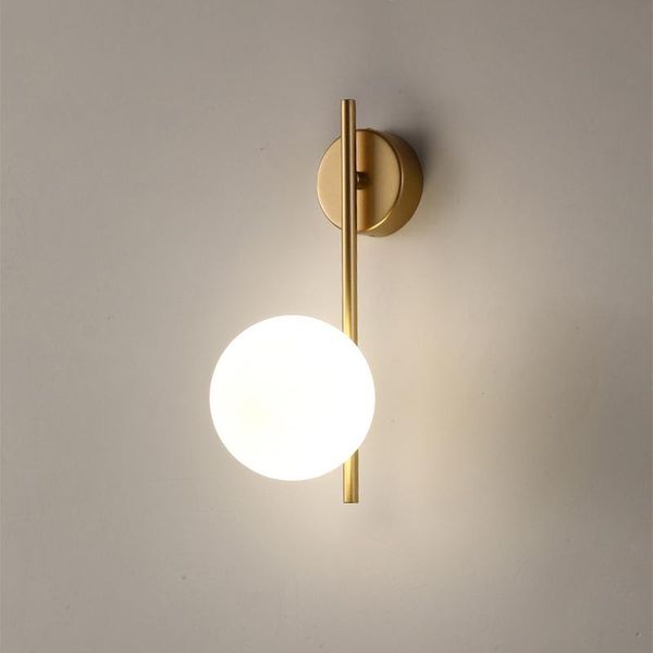 

wall lamp modern minimalist sconce bedside creative personality nordic decoration glass ball led interior lighting