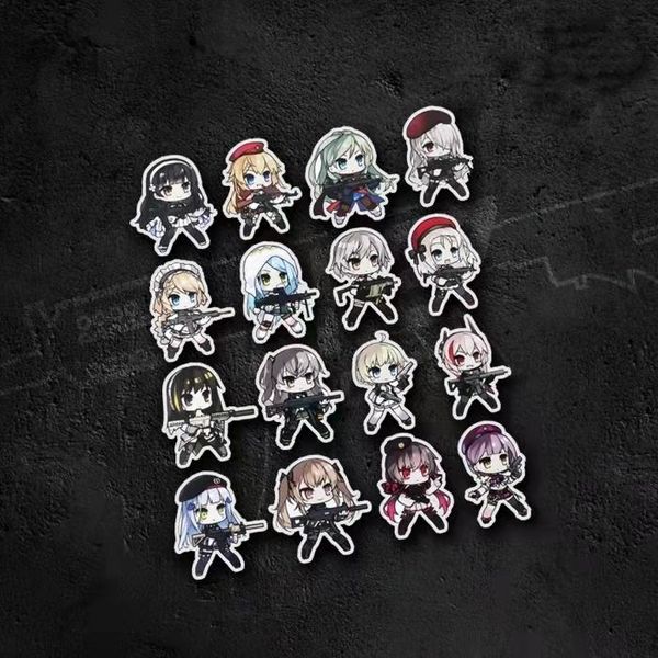 

gift wrap girls frontline tactical sticker take gun cute girl military outdoor luggage car