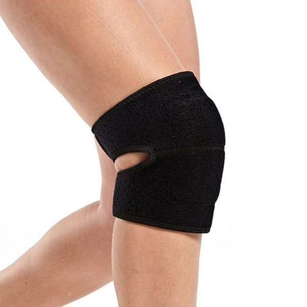 

elbow & knee pads 1pair eva men women elastic kneepad patella brace pressurize support basketball running fitness protector sports gear, Black;gray