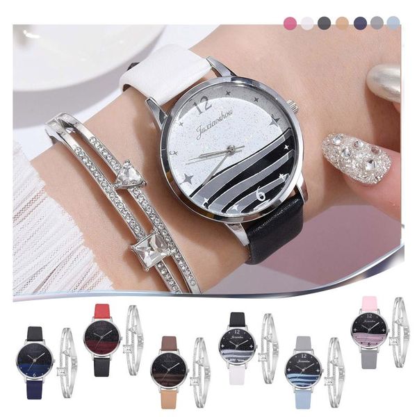 

wristwatches fashion ladies quartz watch with bracelet + watches women's casual wrist bijoux acier inoxidable femme 2021, Slivery;brown