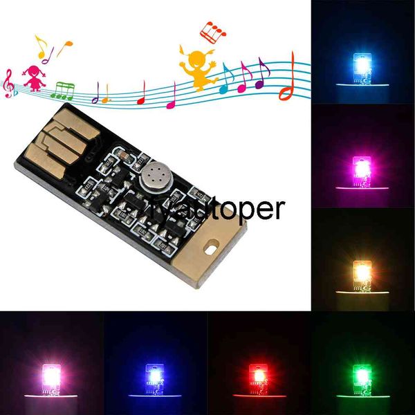 Mit USB-Buchsen Dekorative Lampe Auto Fußlampe RGB Music Rhythmus Light Touch and Sound Control Car Led Atmosphäre Lichter