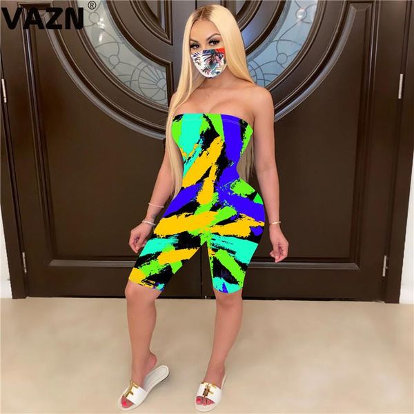 

bandage elastic skinny vintage colorful sleeveless sport fitness style strapless womens jumpsuit playsuits women's jumpsuits & rom romp, Black;white