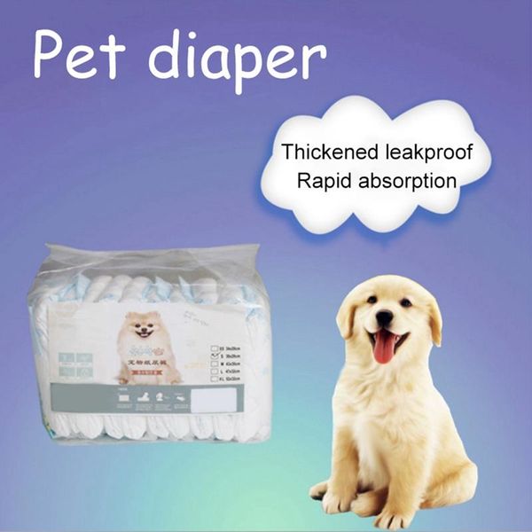 

dog apparel diaper disposable shorts thickened leakproof rapid absorption super soft puppy care supplies diapers female