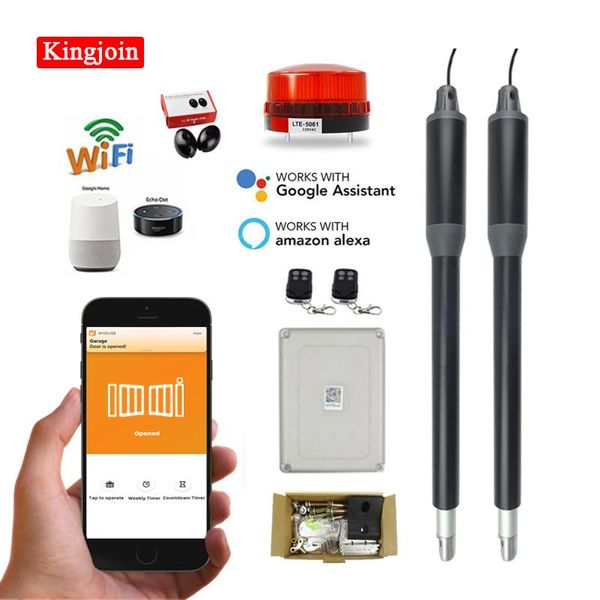 

two-arm automatic swing door electric linear actuator engine motor system manipulator fingerprint access control