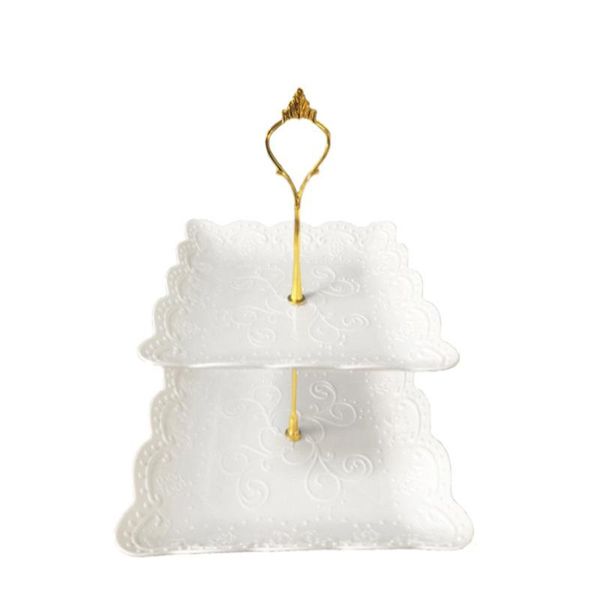 

other bakeware plastic 2 or 3 tier square cake stand for afternoon tea party dessert set pastry cupcake fruit plate serving