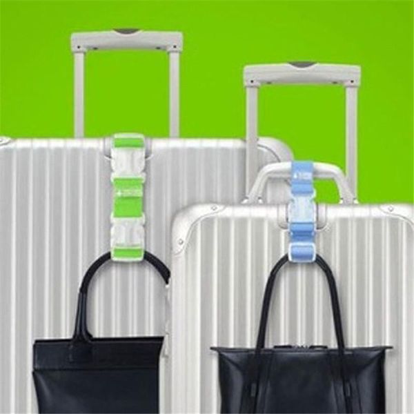 

bag parts & accessories luggage suitcase bags hang buckle portable travel hanging belt anti-lost clip add-a-bag strap 872409, Black