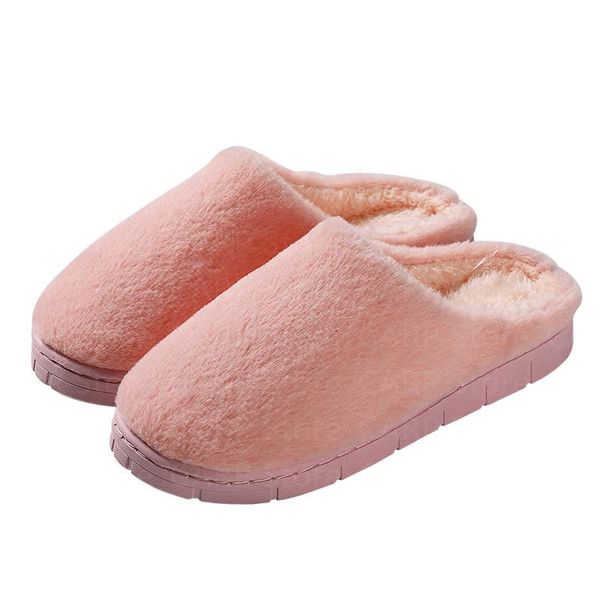 

slippers carp winter fur slipper 2021 fashion plush sandals woman plus size warm female shoes indoor anti-skid, Black