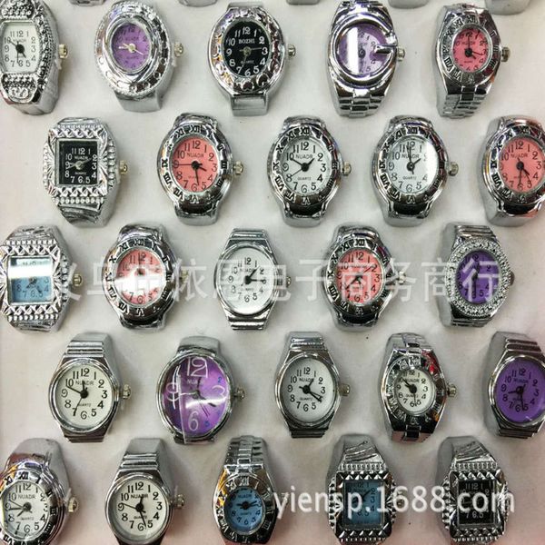 

fashion elastic band cute cartoon ring watch student night market campus shop, Black