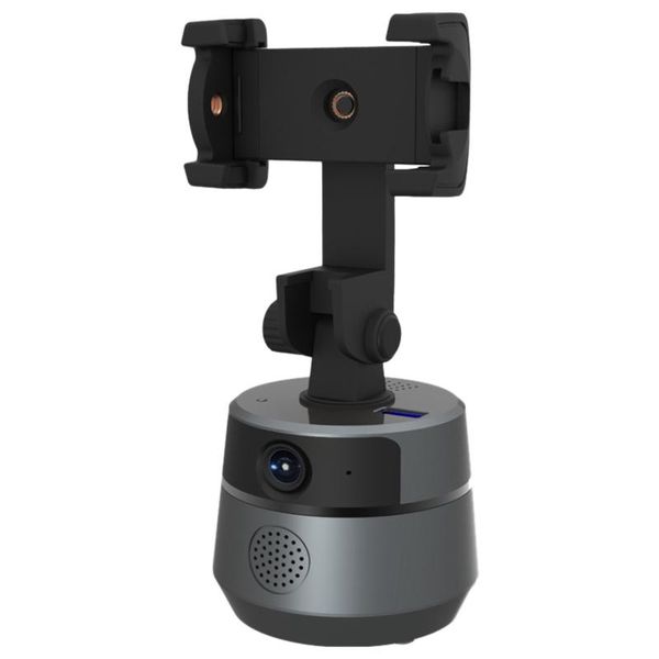 

smart follow gimbal 360Â°rotating automatic face and object tracking, with phone holder, mobile stabilizer tripod heads