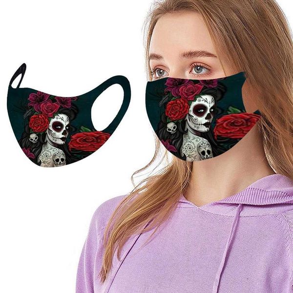 

1pc reusable face mask mascarillas masquerade masks realistic mascara anonymous mask halloween cosplay