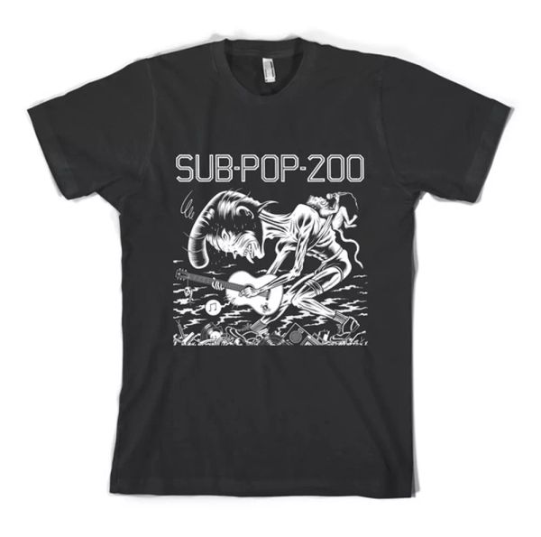 

Sub Pop 200 t-shirt Brand New Sub Pop Professionally made + printed, White;black