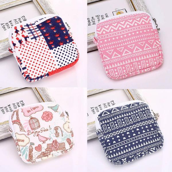 

storage bags lovely women girl cute sanitary pad organizer purse holder napkin towel cosmetic pouch case bag 30#