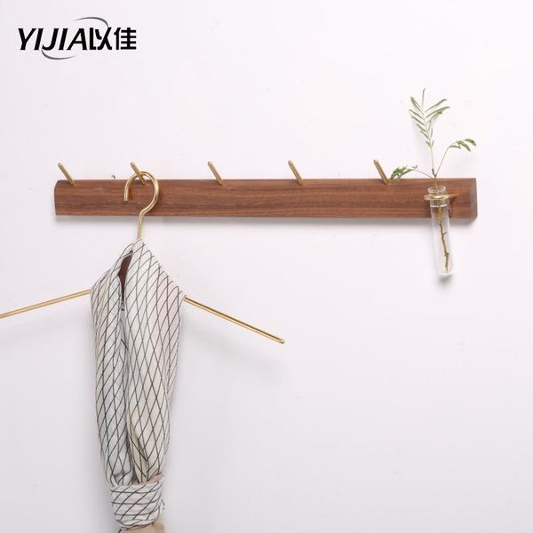

robe hooks hat clothes brass coat hook bedroom wardrobe metal 5 wood hanger