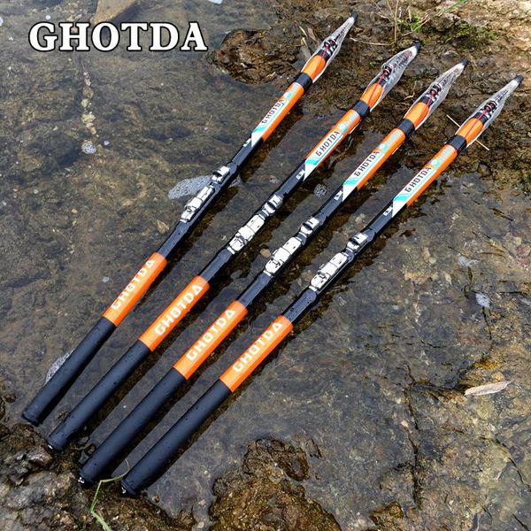 

rock fishing rod carbon fiber feeder pole portable travel sea boat rods
