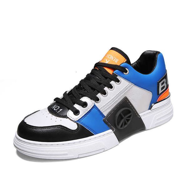 

autumn and winter color matching fashion casual men's shoes korean version versatile youth personalized sports board soft soled, Black