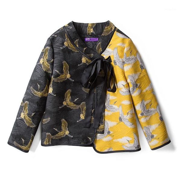 

ethnic clothing chinese year clothes for women 2021 winter embroidery jacket hanfu long sleeve style warm coats, Red