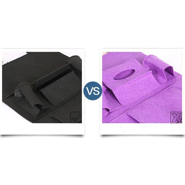 

car organizer seat back felt multi pocket hanging storage bag organiser