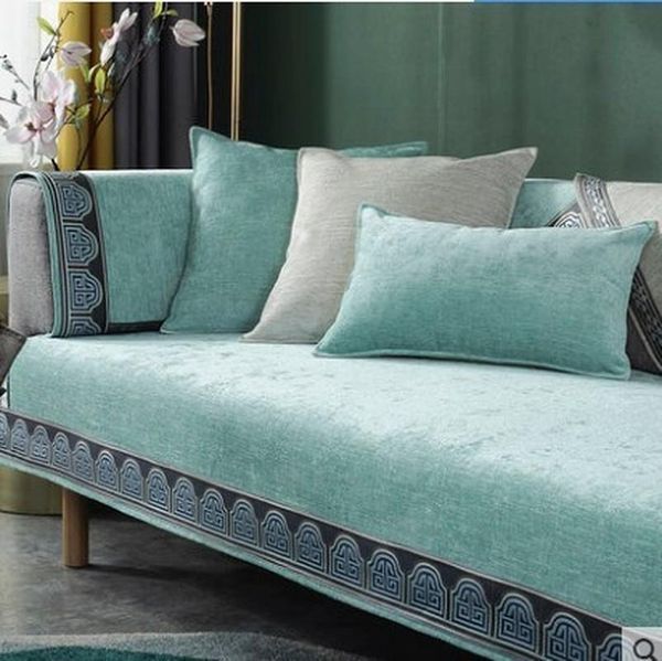 

chair covers sofa towel cushion chenille four season universal slipcover non-slip cloth seat for living room couch cover