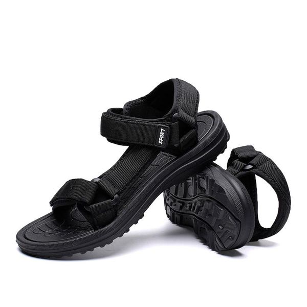 

sandals 35# men shoes 2021 men's roman summer flip flops gray black flat large size sandalia masculina