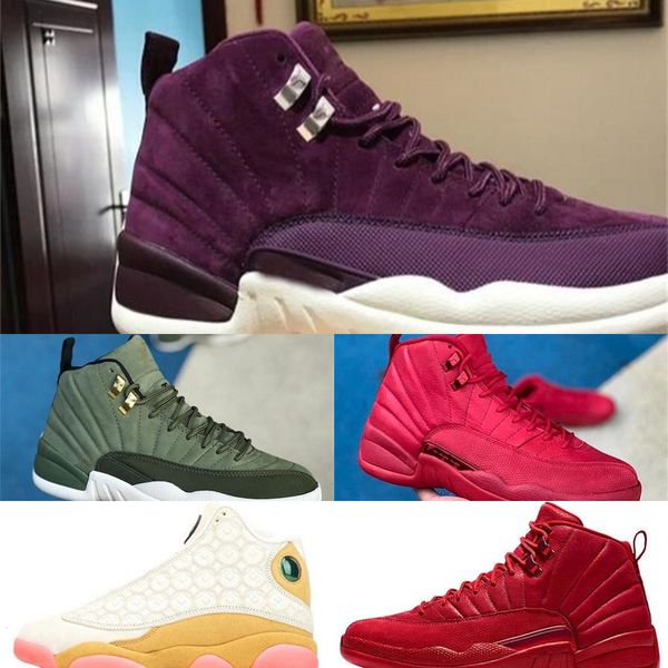 

[with box]12 jumpmanwool men basketball shoes 12s grey black man and women 12s sports sneakers women running shoes for men 39br1s