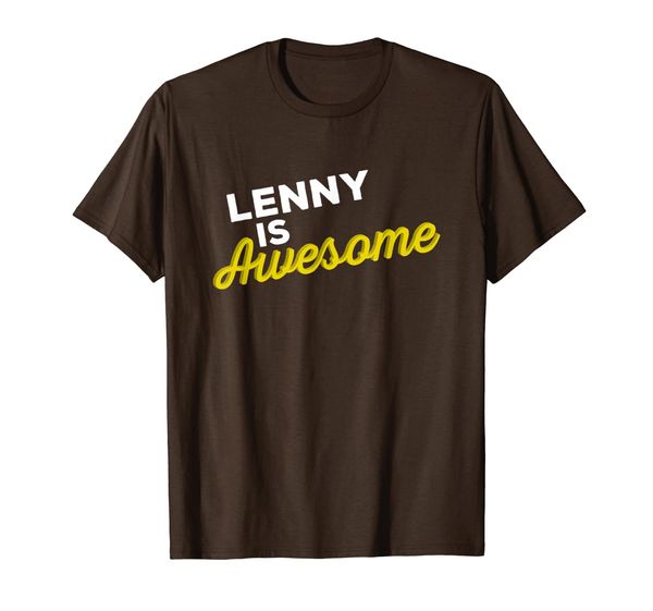 

lenny is awesome support team positive cheer fan t-shirt t-shirt, White;black