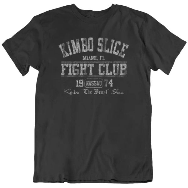 

kimbo slice, tee fight club miami mma boxer sports boxing men's t shirt gift new, White;black