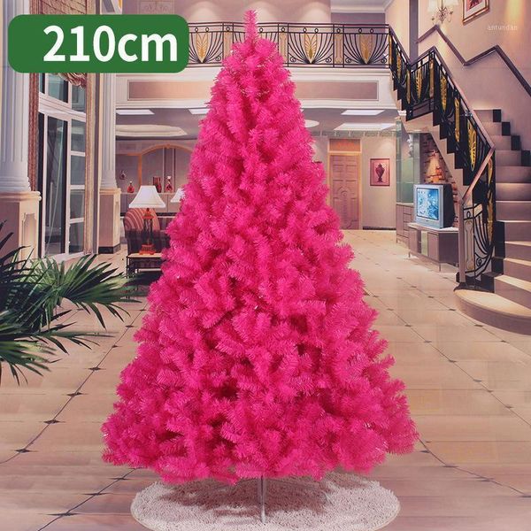 

christmas decorations 210cm tree pink rose red artificial for home
