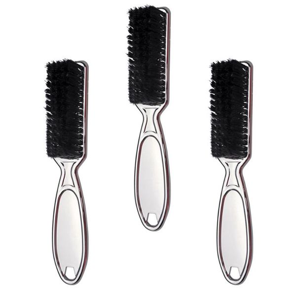 

nail brushes 3pcs transparent shredded hair brush retro oil head neck cleaning, Yellow
