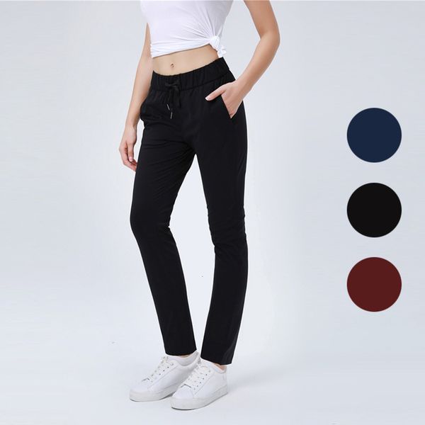 

clothing leggings women yoga pants wide legged fitns sports running quick dry casual lace up straight, Black