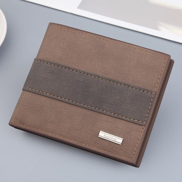 

wallets fashion men's wallet money bag solid color leather business short famous vintage walltes multi-card soft purse coin, Red;black